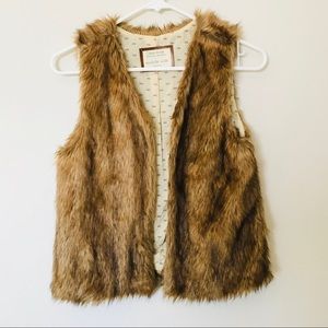 Zara Girls Faux Fur Vest